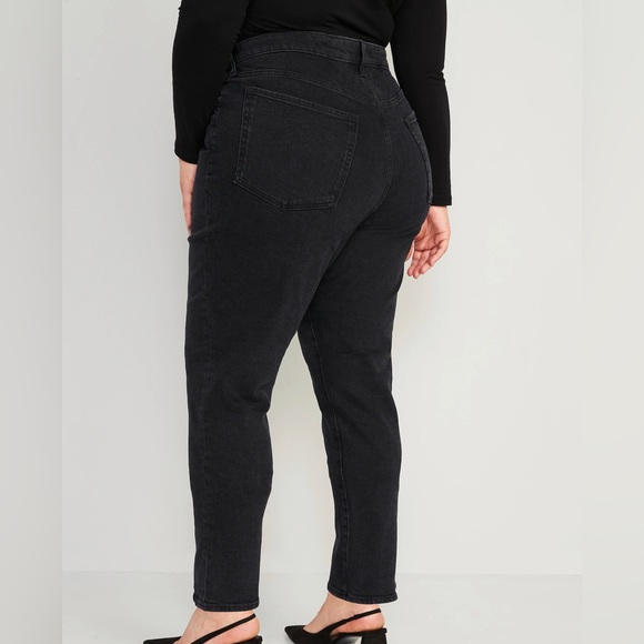 Old Navy Charcoal Black Higher High-Rise O.G. Straight Chino Pants - Picture 2 of 5